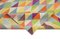 Mehrfarbiger Handgewebter Türkischer Flatwave Kilim Teppich aus Wolle 6