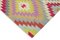 Multicolor Hand Knotted Oriental Wool Flatwave Kilim Carpet, Image 4