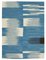 Alfombra Kilim decorativa Flatwave azul tejida a mano, Imagen 1