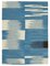 Blue Handwoven Decorative Flatwave Large Kilim Carpet 1