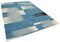 Alfombra Kilim decorativa Flatwave azul tejida a mano, Imagen 2
