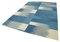 Blauer Handgeknüpfter Flatwave Kilim Teppich aus Orientalischen Wolle 3