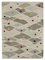 Grey Handwoven Decorative Flatwave Large Kilim Carpet, Image 1