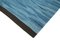Blue Hand Knotted Oriental Wool Flatwave Kilim Carpet 4