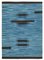 Blue Hand Knotted Oriental Wool Flatwave Kilim Carpet, Image 1