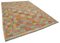 Mehrfarbiger handgeknüpfter Flatwave Kilim Teppich aus orientalischem Material 2