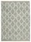 Grey Geometric Design Wool Flatwave Kilim Carpet, Image 1