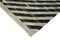 Grauer Handgeknüpfter Flatwave Kilim Teppich aus Geometrischer Wolle 4
