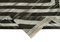 Tappeto Kilim Flatwave geometrico a lana grigio annodato a mano, Immagine 6