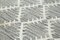 Grauer Handgeknüpfter Anatolischer Flatwave Teppich aus Wolle 5