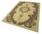 Tapis Tribal Vintage Beige Antique Tissé Main en Laine 3