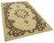 Tappeto vintage tribale antico in lana intrecciata a mano beige, Immagine 2