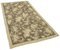 Tappeto vintage tribale antico beige intrecciato a mano, Immagine 2