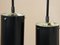 Lámparas colgantes francesas vintage en negro de Lita, años 50. Juego de 2, Imagen 4