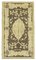 Tapis Tribal Vintage Beige Tissé Main Vintage en Laine 1