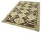 Tapis Tribal Vintage Fait Main Laine Beige, Turquie 3