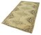 Beige Contemporary Hand Knotted Wool Tribal Vintage Rug 3