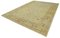 Beige Traditional Hand Knotted Wool Oushak Carpet 2