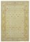 Beige Traditional Hand Knotted Wool Oushak Carpet 1