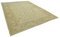 Beige Traditional Hand Knotted Wool Oushak Carpet 3