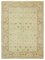 Tappeto Oushak antico fatto a mano in lana beige, Immagine 1