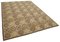 Beige Decorative Hand Knotted Wool Oushak Carpet 3