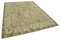 Grauer Ouskalk Teppich aus handgewebter türkiser Wolle 3