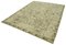 Grauer Ouskalk Teppich aus handgewebter türkiser Wolle 2