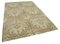 Beige Turkish Hand Knotted Wool Oushak Carpet 3