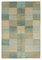 Beige Decorative Hand Knotted Wool Oushak Carpet 1