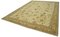 Tapis Oushak Traditionnel Beige Fait Main en Laine Beige 3