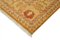 Gelber dekorativer Handgeknüpfter Oushak Teppich aus Wolle 6