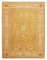 Yellow Decorative Hand Knotted Wool Oushak Carpet 1