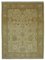 Yellow Traditional Hand Knotted Wool Oushak Carpet, Image 1