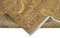 Brauner Antiker Oushak Teppich aus handgewebter Wolle 4