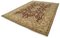 Beige Oriental Hand Knotted Wool Oushak Carpet 2