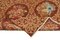 Handgewebter Roter Anatolischer Oushak Teppich aus Wolle 6