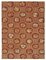 Red Anatolian  Handmade Wool Oushak Carpet 1