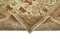 Beigefarbener traditioneller Oushak Teppich aus handgewebter Wolle 4