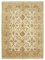 Beige Traditional Hand Knotted Wool Oushak Carpet, Image 1