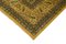 Gelber antiker Handgewebter Oushak Teppich aus Wolle 6