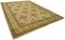 Gelber antiker Handgewebter Oushak Teppich aus Wolle 3