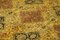 Gelber antiker Handgewebter Oushak Teppich aus Wolle 5