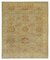 Beige Decorative Hand Knotted Wool Oushak Carpet 1
