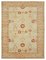 Beige Oriental Handmade Wool Oushak Carpet 1