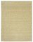 Beige Traditional Hand Knotted Wool Oushak Carpet 1