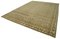 Beige Oriental Handmade Wool Oushak Carpet, Image 3