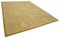 Yellow Decorative Hand Knotted Wool Oushak Carpet 2