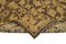 Brauner Antiker Oushak Teppich aus handgewebter Wolle 5