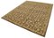 Brauner Antiker Oushak Teppich aus handgewebter Wolle 2